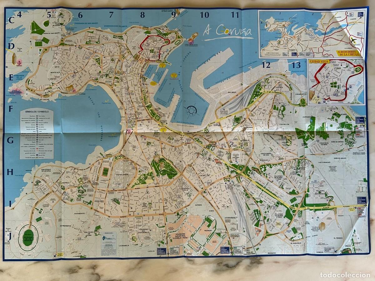 Mapas contempor&aacute;neos: A CORU&Ntilde;A - PLANO TUR&Iacute;STICO - MAP - Foto 2