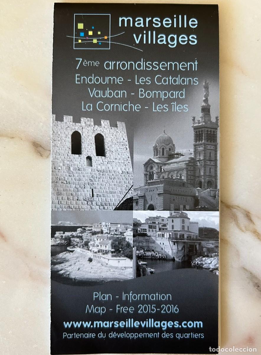 Mappe contemporanee: MARSEILLE VILLAGES - 7&egrave;me ARRONDISSEMENT - PLAN - MAP 2015 FRANCE