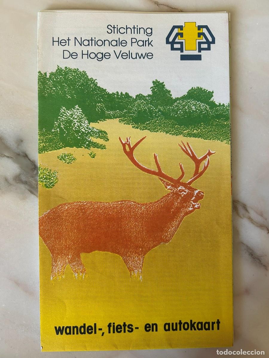Mapas contempor&aacute;neos: TOURISM MAP STICHTING HET NATIONALE PARK DE HOGE VELUWE - WANDEL FIETS EN AUTOKAART - NEDERLAND 1988