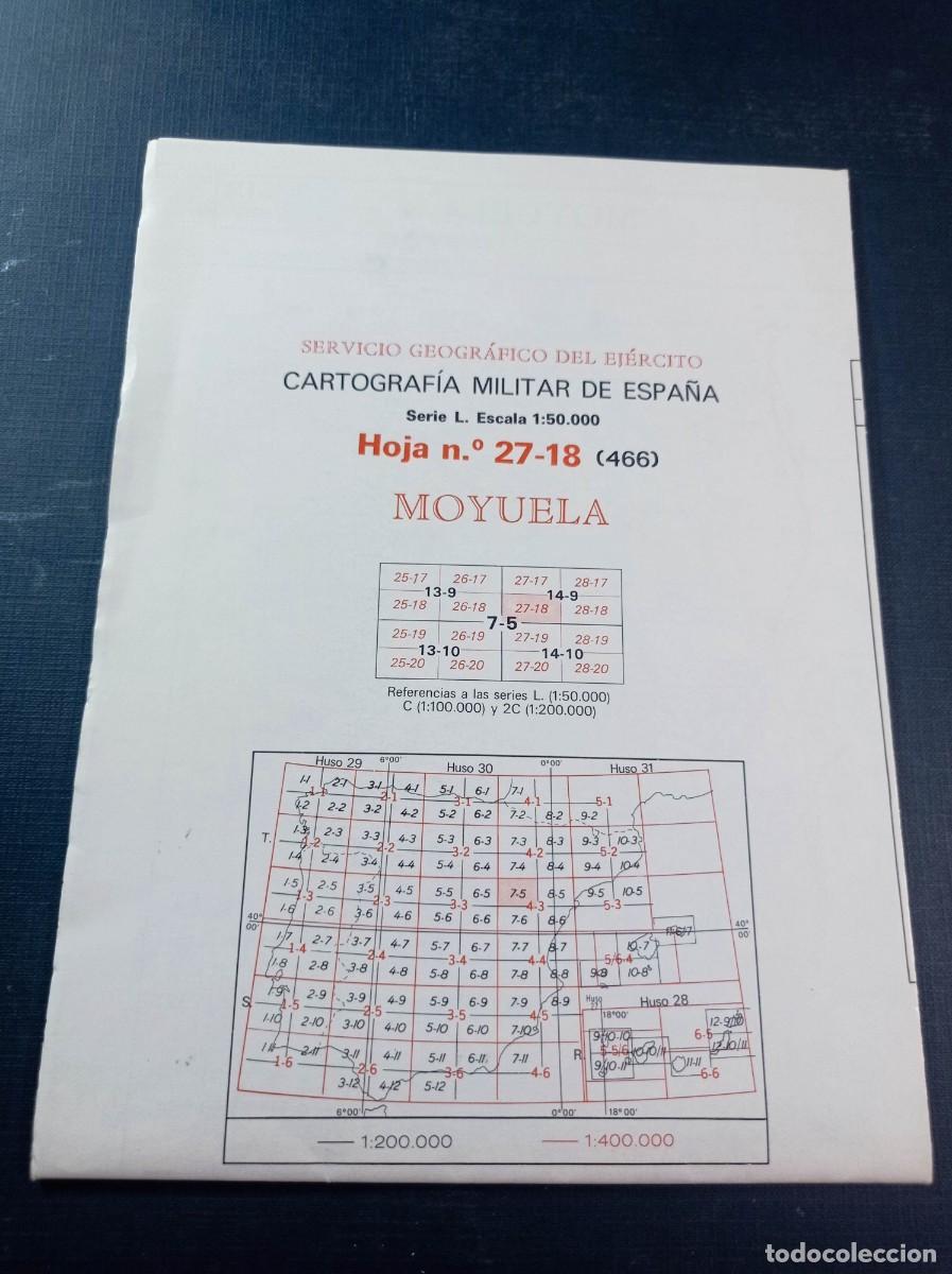 Mapas contempor&aacute;neos: MAPA DE MOYUELA, ZARAGOZA. SERVICIO GEOGR&Aacute;FICO DEL EJ&Eacute;RCITO. CARTOGRAF&Iacute;A MILITAR DE ESPA&Ntilde;A, 1995 +++