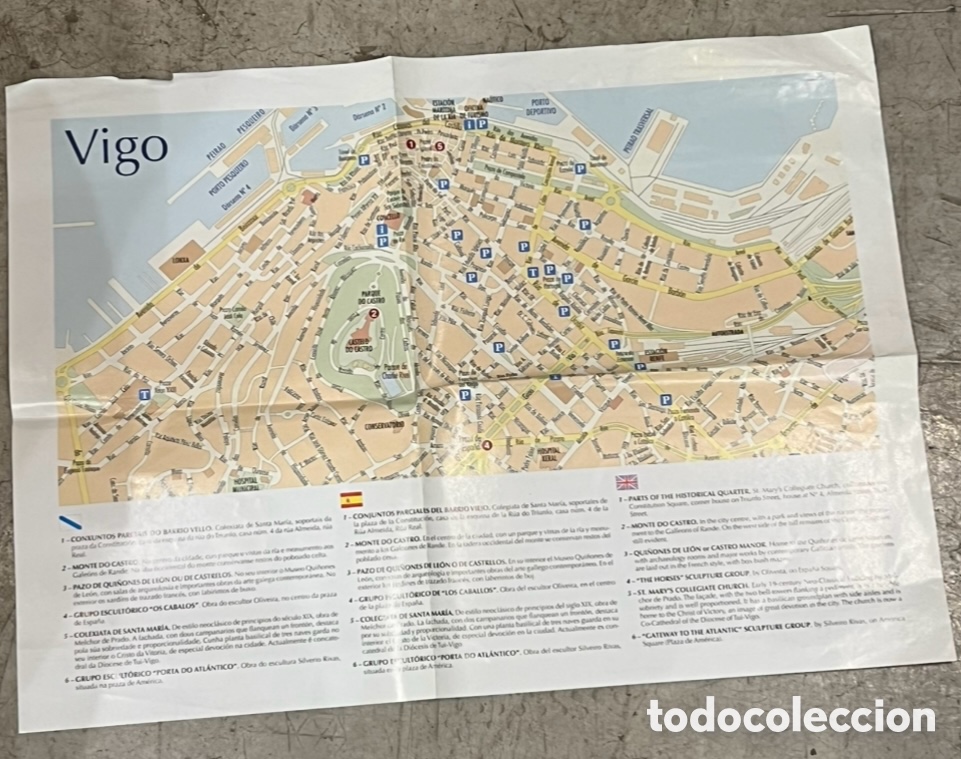 Mapas contempor&aacute;neos: Mapa. Vigo. Pontevedra. Xunta de Galicia. 2005.