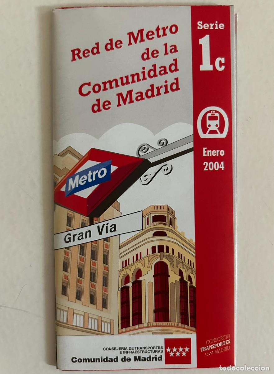 Mapas contempor&aacute;neos: RED DE METRO DE LA COMUNIDAD DE MADRID - SERIE 1c 2004