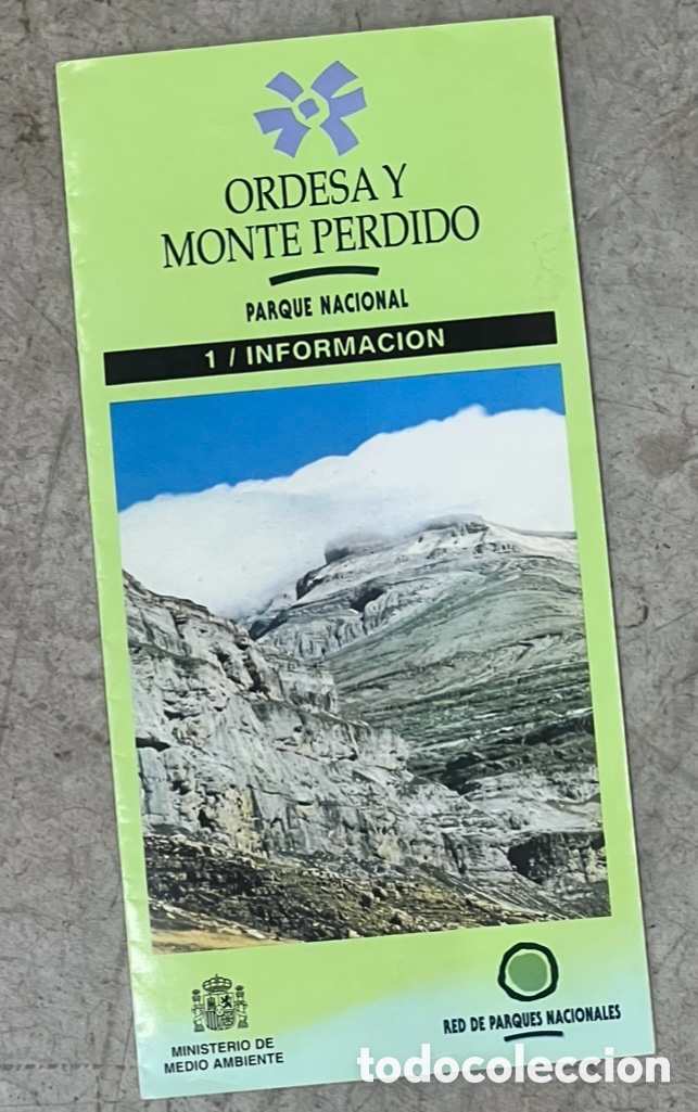 Mapas contempor&aacute;neos: Mapa. Ordesa y Monte Perdido. Huesca. Ref de Parques Nacionales. 1997.