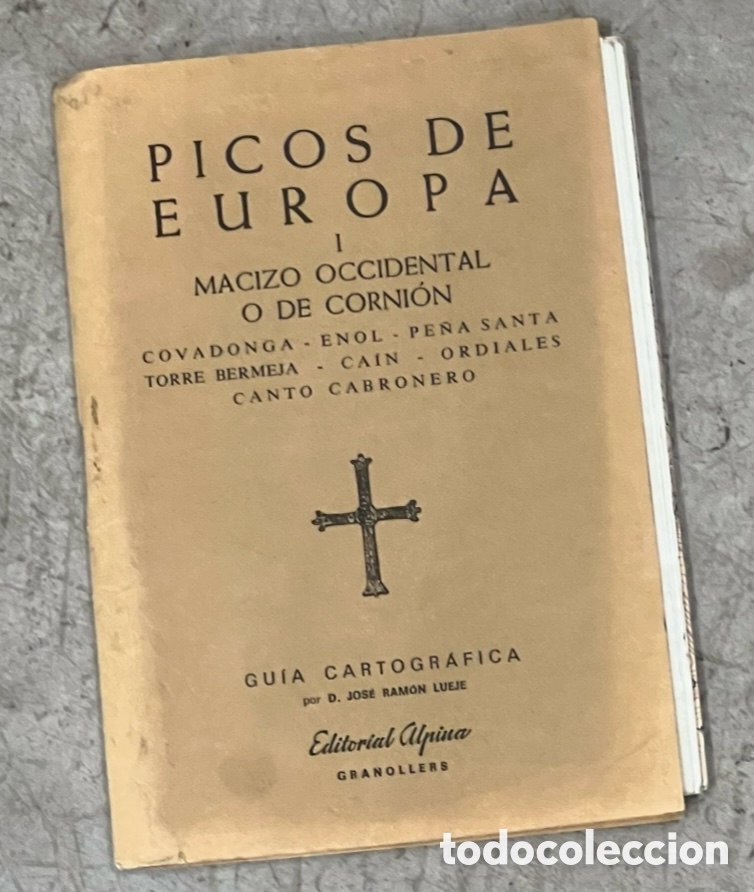 Mapas contempor&aacute;neos: Mapa. Picos de Europa I. Macizo Occidental y de Cornion. Gu&iacute;a Cartogr&aacute;fica. Ed. Alpina. 1989.