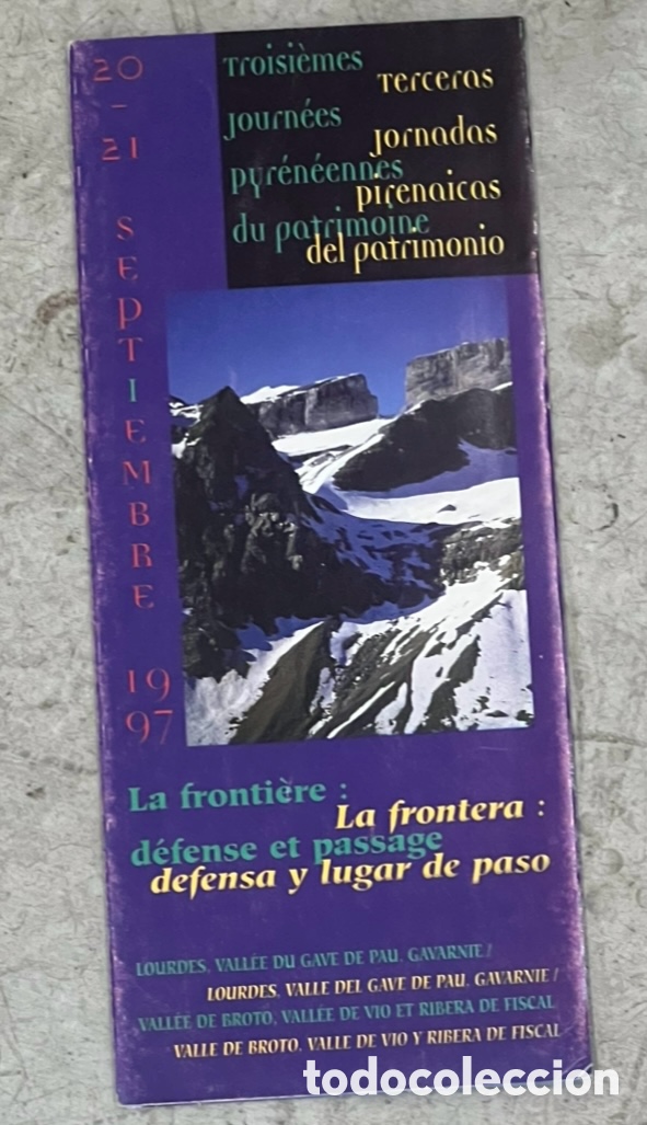 Mapas contempor&aacute;neos: Mapa. Terceras Jornadas Prepirenaicas del Patrimonio. Gobierno de Arag&oacute;n. 1997.