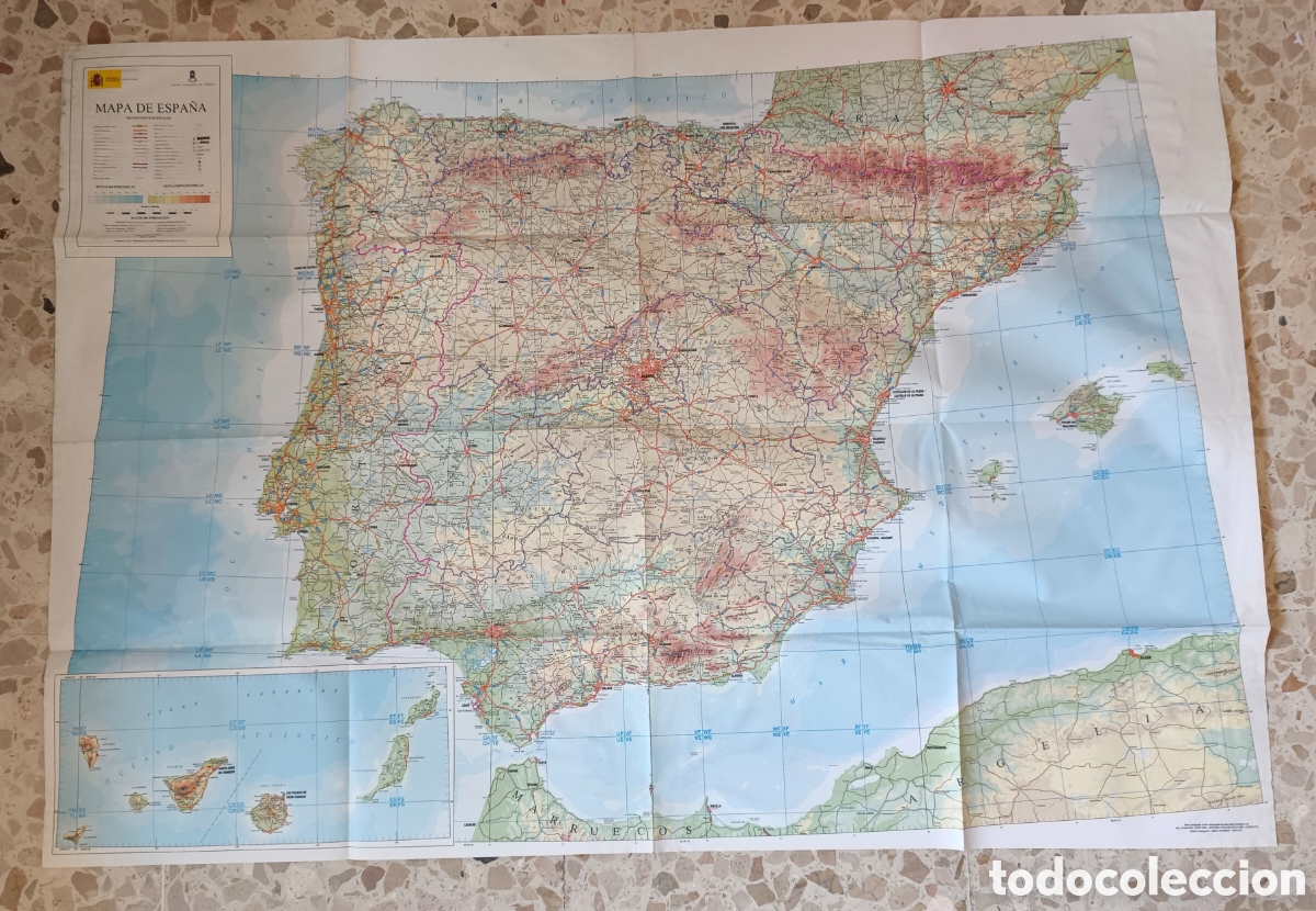 Mapas contempor&aacute;neos: Mapa Geogr&aacute;fico Militar ( 102 x 71cm. )