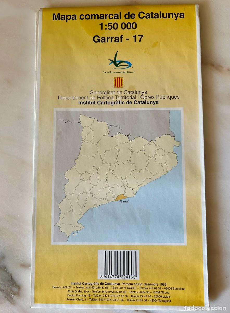 Mapas contempor&aacute;neos: MAPA COMARCAL DE CATALUNYA 1:50.000 GARRAF - 17 - INSTITUT CARTOGR&Agrave;FIC DE CATALUNYA 1993