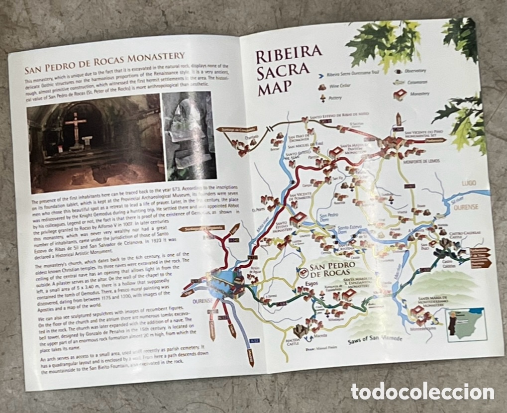 Mapas contempor&aacute;neos: Mapa. SAN Pedro de Rocas. Ourense. - Foto 3