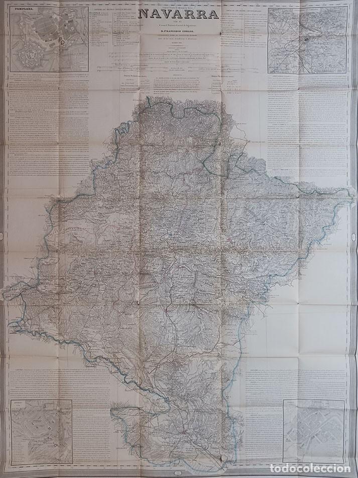 Mapas contempor&aacute;neos: Mapa de la Provincia de Navarra de 1861