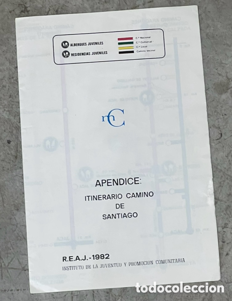 Mapas contempor&aacute;neos: Mapa. Itinerario Camino De Santiago. Instituto de Juventud y Promoci&oacute;n Comunitaria. 1982.