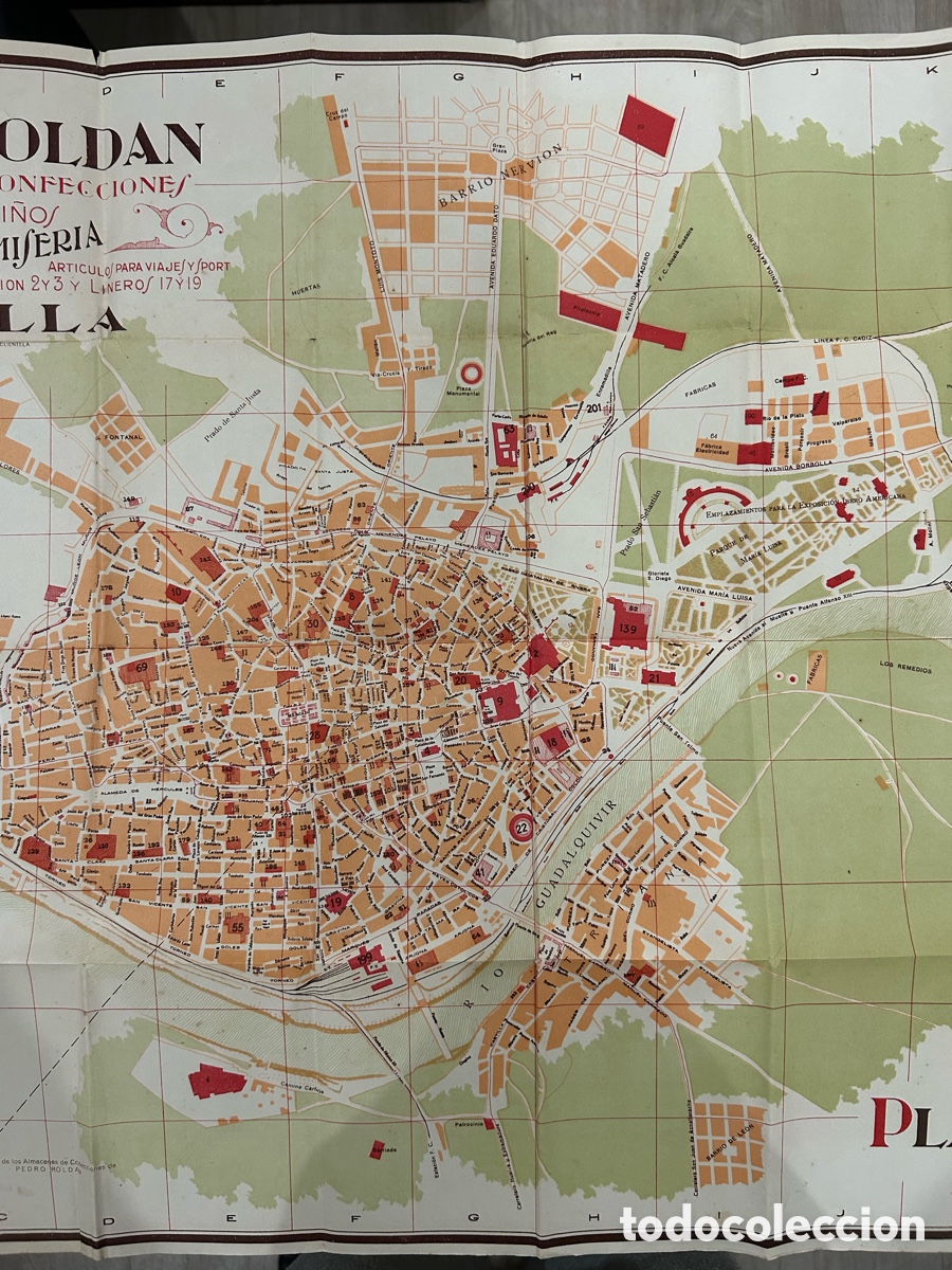 Mapas contempor&aacute;neos: Mapa de Sevilla 1929 - Foto 3