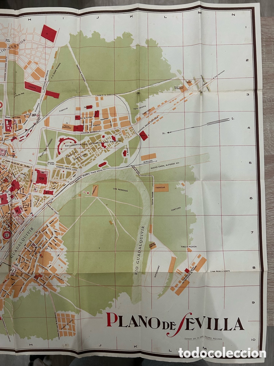 Mapas contempor&aacute;neos: Mapa de Sevilla 1929 - Foto 4