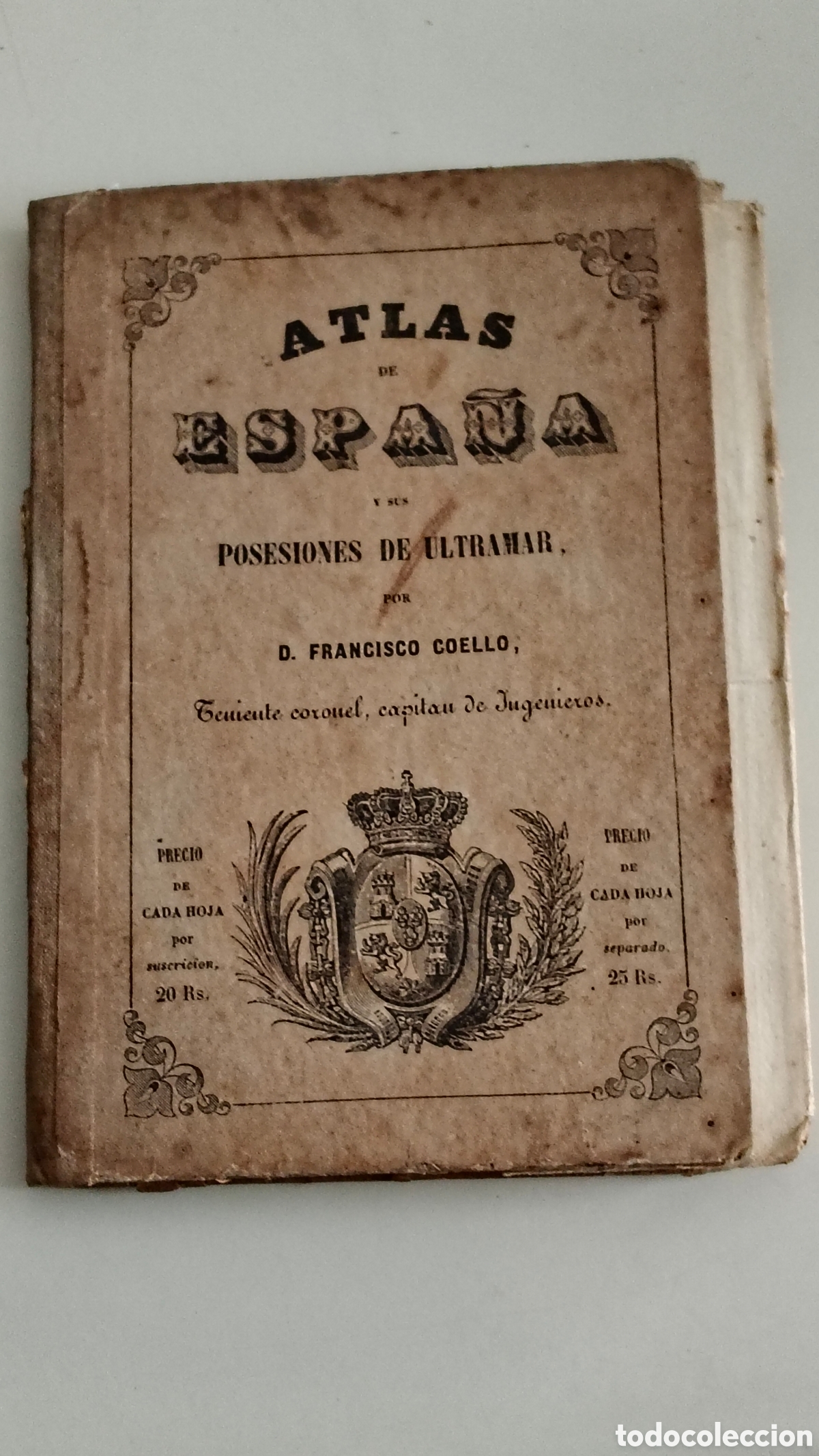 Mapas contempor&aacute;neos: Mapa. &Aacute;lava. Atlas de Espa&ntilde;a y sus posesiones de ultramar. Por F. Coello. 1848.