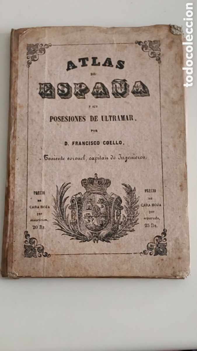 Mapas contempor&aacute;neos: Mapa. Navarra. Atlas de Espa&ntilde;a y sus posesiones de ultramar. Por F. Coello. 1861.