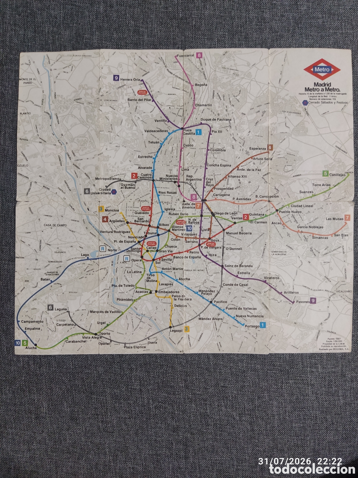 Mapas contempor&aacute;neos: Colecci&oacute;n planos de Metro Madrid - Foto 7