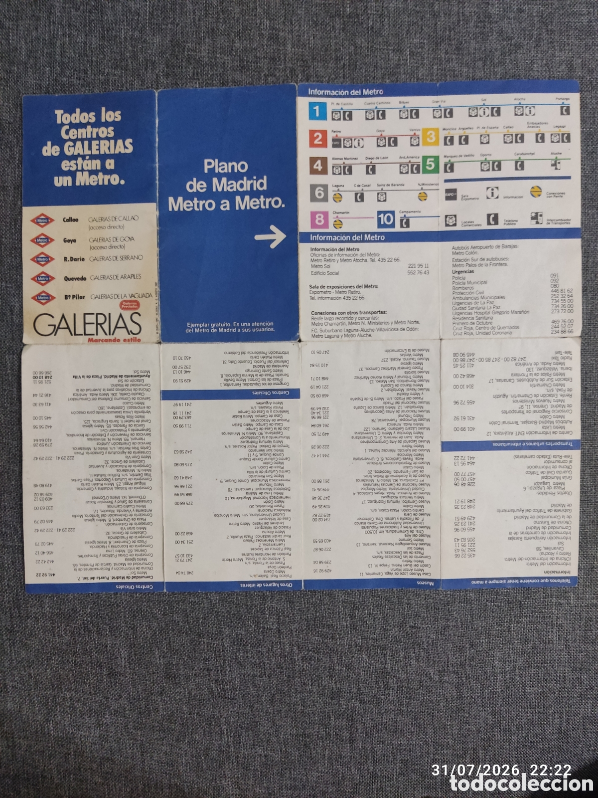 Mapas contempor&aacute;neos: Colecci&oacute;n planos de Metro Madrid - Foto 8