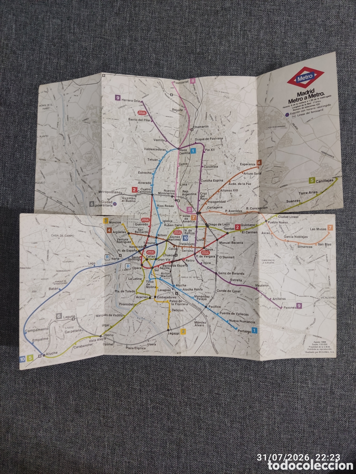 Mapas contempor&aacute;neos: Colecci&oacute;n planos de Metro Madrid - Foto 9