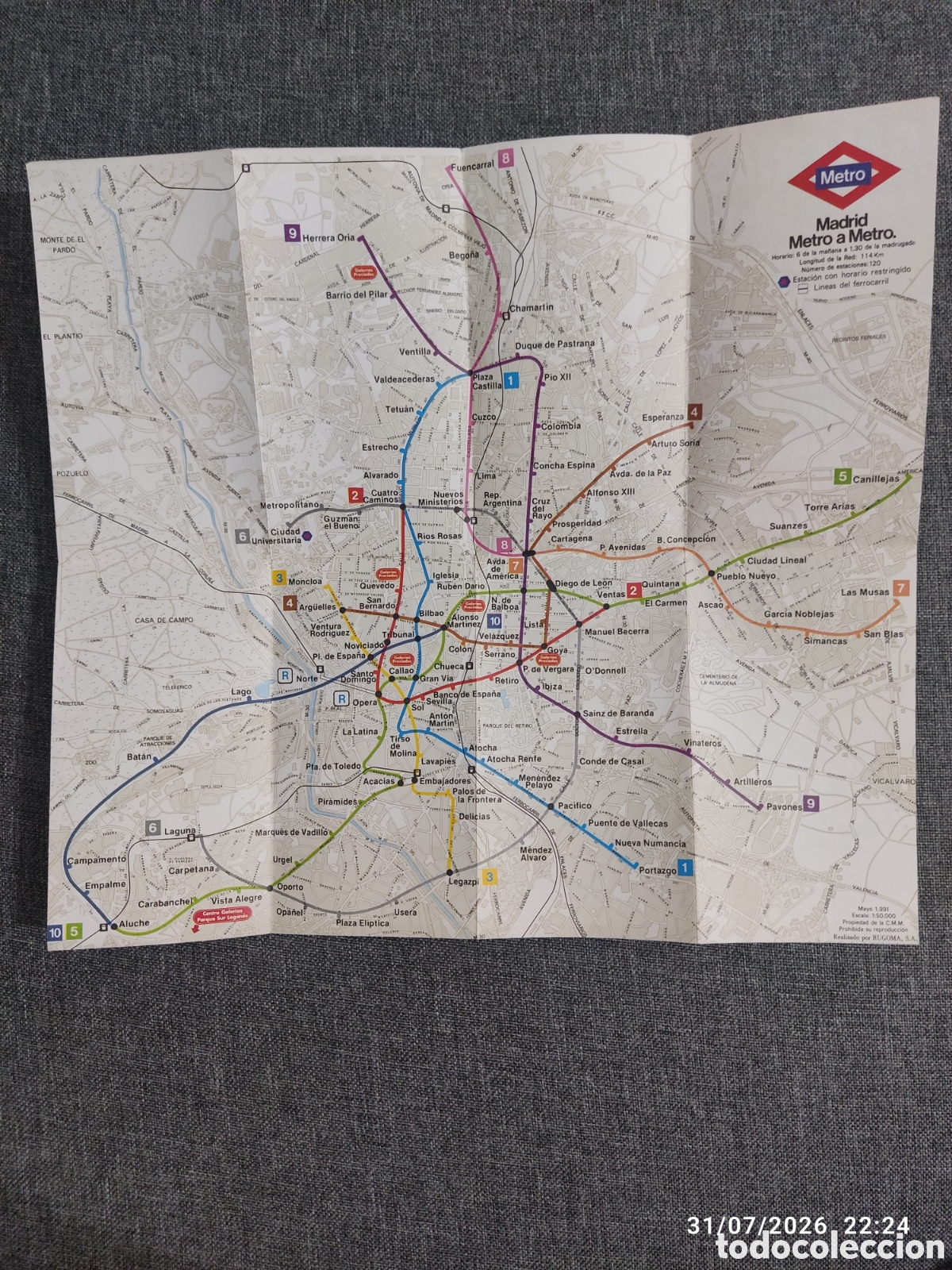 Mapas contempor&aacute;neos: Colecci&oacute;n planos de Metro Madrid - Foto 11