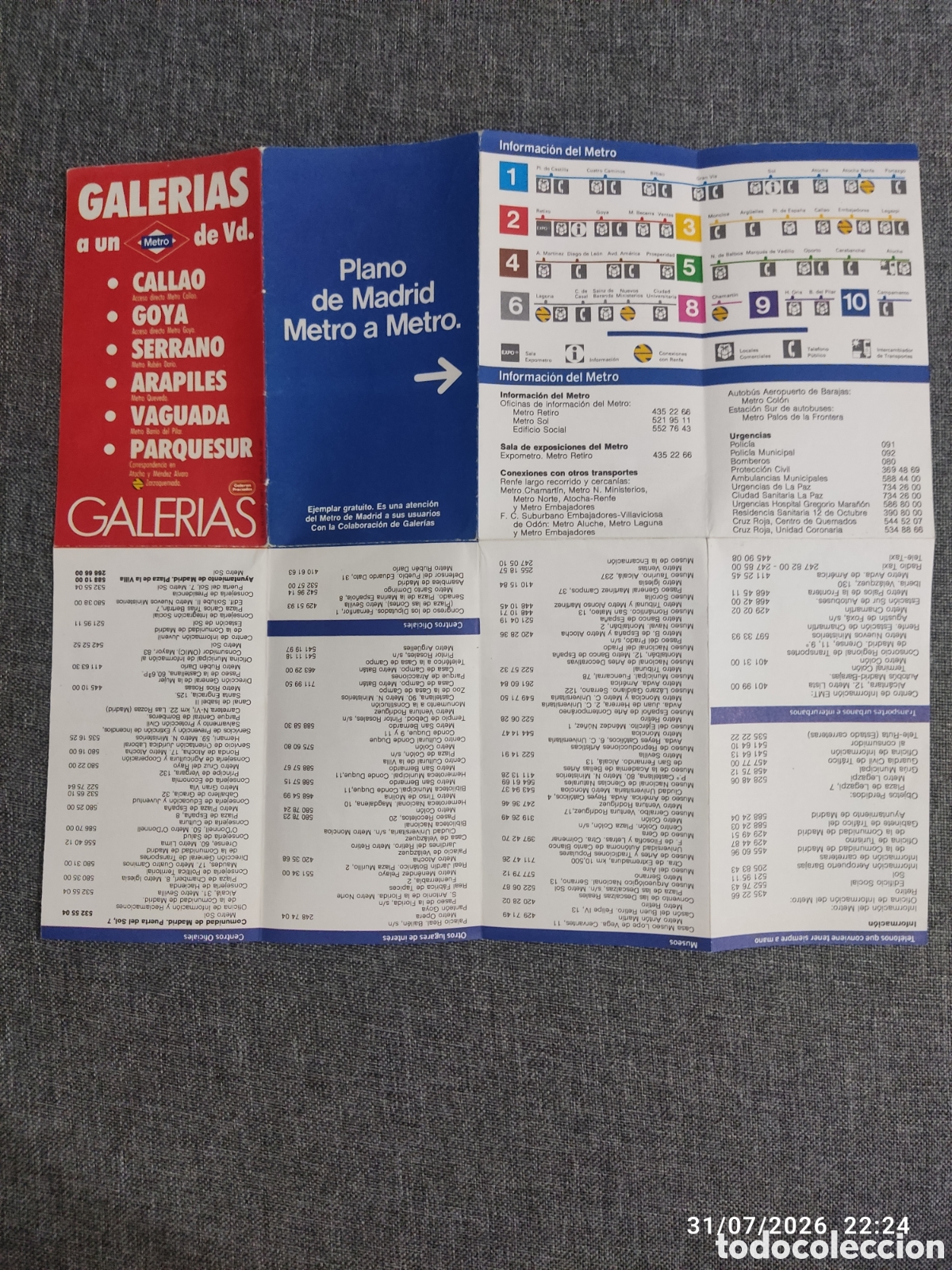 Mapas contempor&aacute;neos: Colecci&oacute;n planos de Metro Madrid - Foto 12