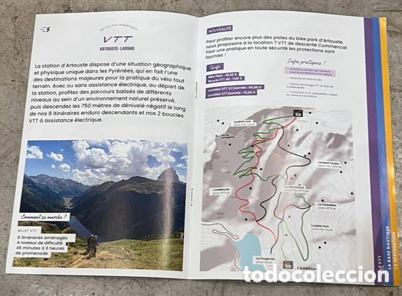 Mapas contempor&aacute;neos: Mapa. Le Train d&rsquo;Artouste. Laruns. Francia. - Foto 4