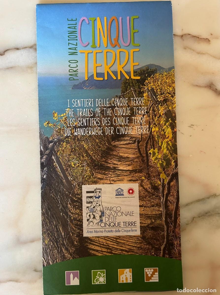 Mapas contempor&aacute;neos: PARCO NAZIONALE CINQUE TERRE ITALIA - MAPPA I SENTIERI - THE TRAILS - LES SENTIERS - DIE WANDERWEGE