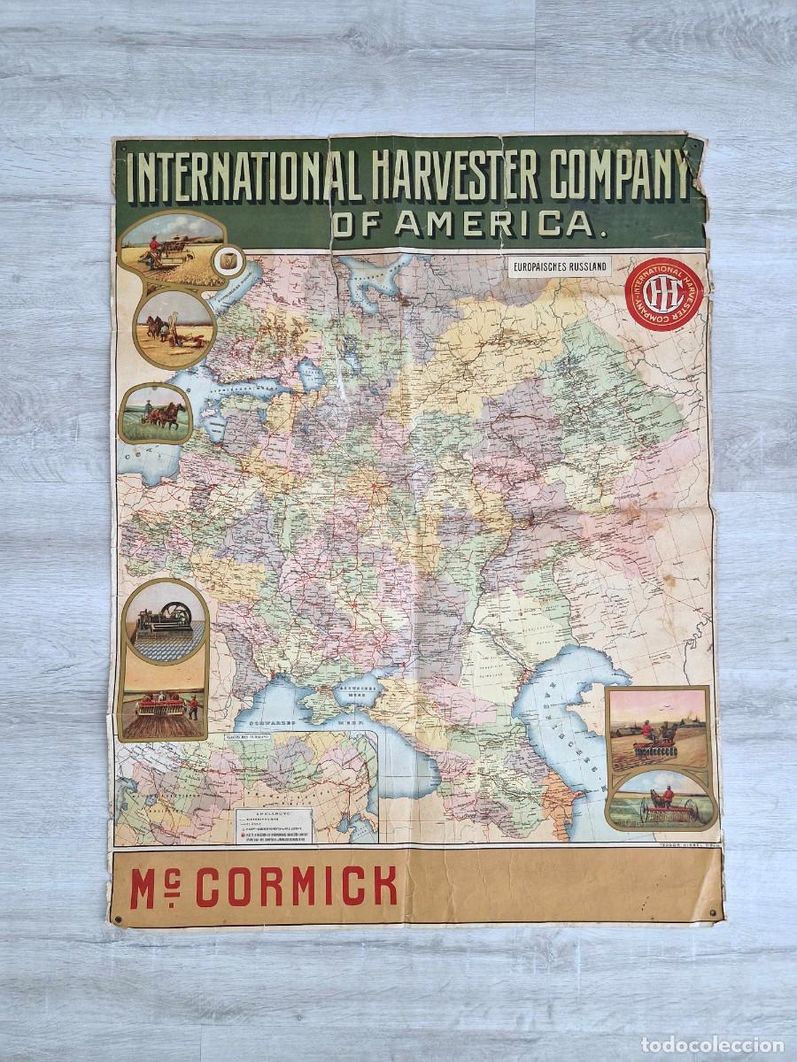 Mapas contempor&aacute;neos: Mapa Publicitario - International Harvester McCormick - Imperio Ruso - c.1910