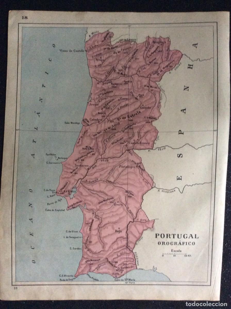 Mapas contempor&aacute;neos: Mapa do ano 1926. Frente e verso. Exemplar n&ordm; 6. Ver descri&ccedil;&atilde;o.
