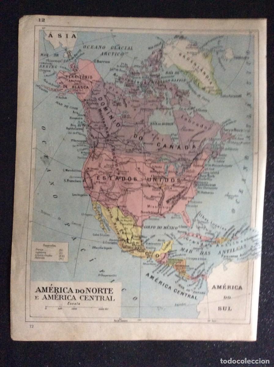 Mapas contempor&aacute;neos: Mapa do ano 1926. Frente e verso. Exemplar n&ordm; 7. Ver descri&ccedil;&atilde;o
