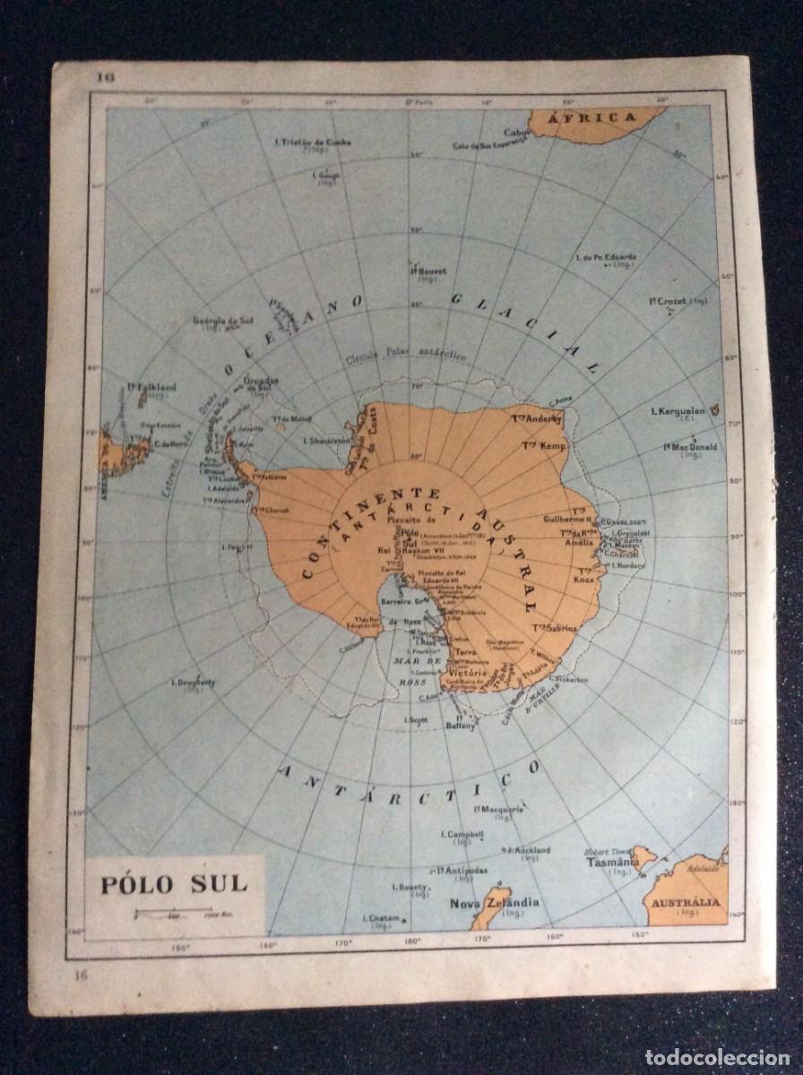 Mapas contempor&aacute;neos: Mapa do ano 1926. Frente e verso. Exemplar n&ordm; 9. Ver descri&ccedil;&atilde;o