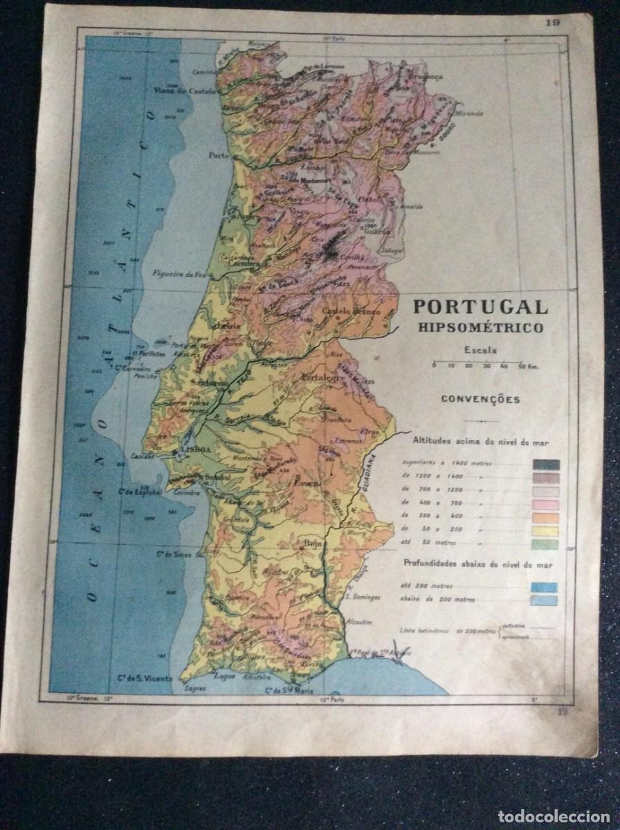 Mapas contempor&aacute;neos: Mapa do ano 1926. Frente e verso. Exemplar n&ordm; 10. Ver descri&ccedil;&atilde;o.
