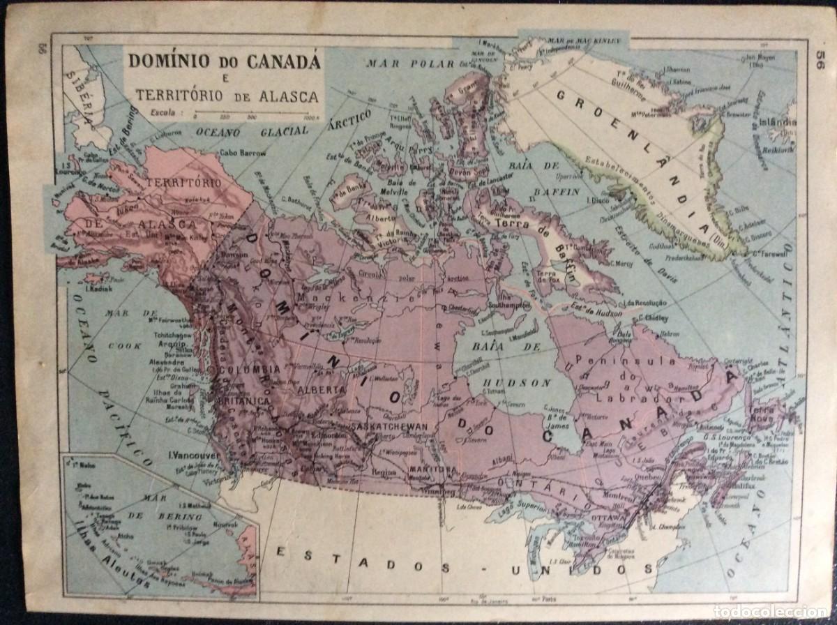 Mapas contempor&aacute;neos: Mapa do ano 1926. Frente e verso. Exemplar n&ordm; 12.