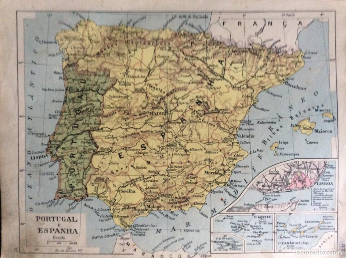 Mapas contempor&aacute;neos: Mapa do ano 1926. Frente e verso. Exemplar n&ordm; 14. Ver descri&ccedil;&atilde;o