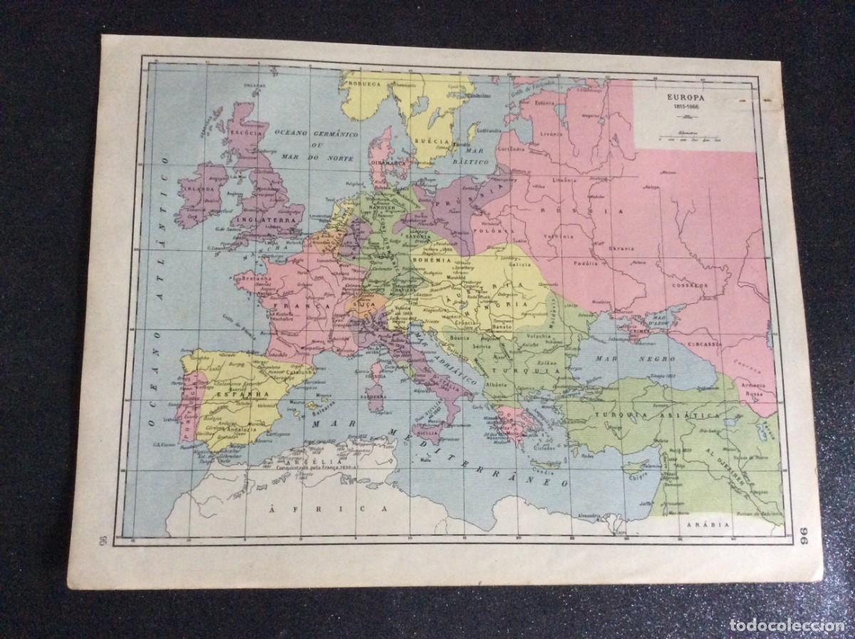 Mapas contempor&aacute;neos: Mapa do ano 1926. Frente e verso. Exemplar n&ordm; 15. Ver descri&ccedil;&atilde;o. Muito escasso