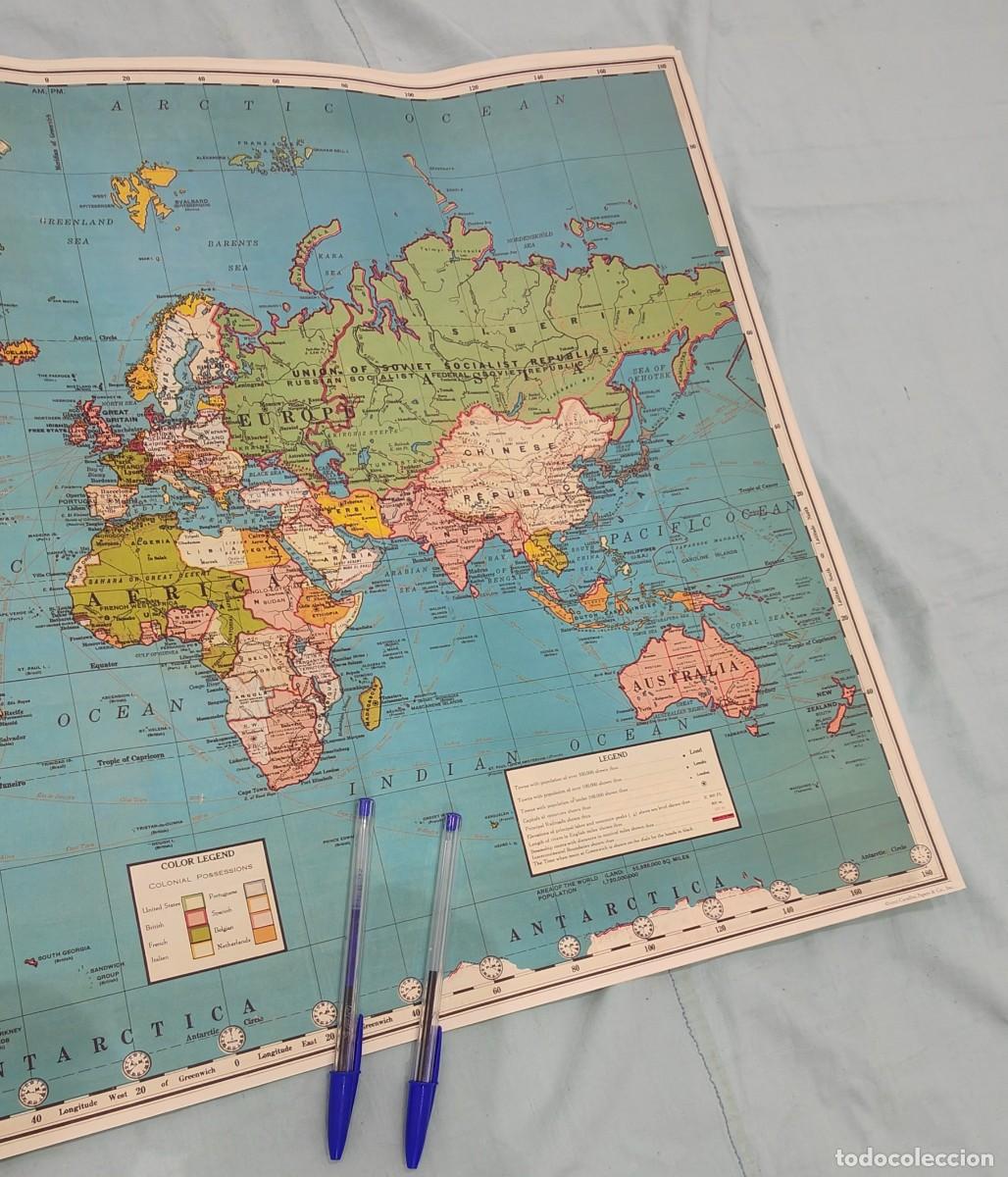 Mapas contempor&aacute;neos: Mapa del Mundo..Reproducci&oacute;n de 2012
