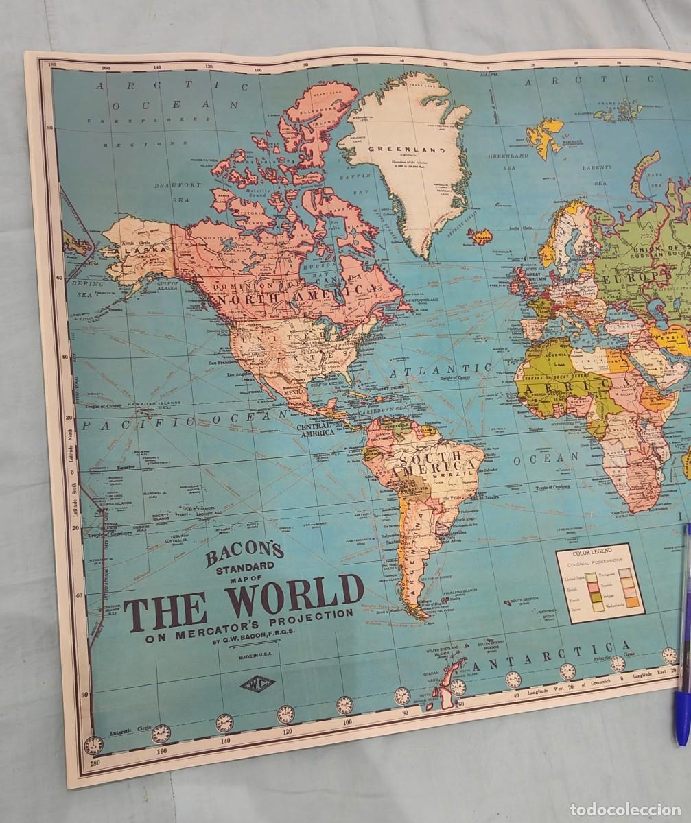 Mapas contempor&aacute;neos: Mapa del Mundo..Reproducci&oacute;n de 2012 - Foto 2