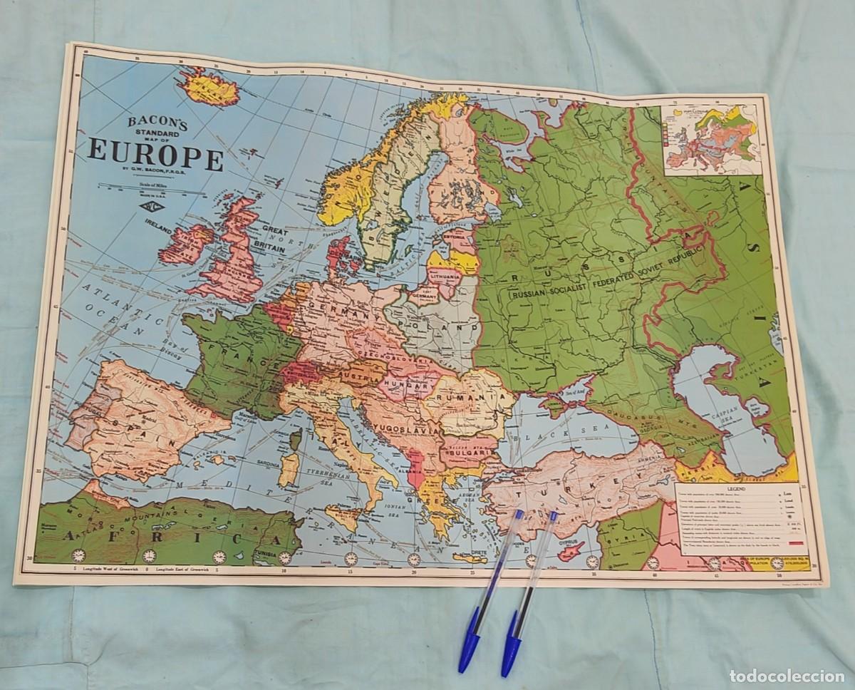 Mapas contempor&aacute;neos: Mapa de Europa ,Europe ,reproducci&oacute;n de 2014