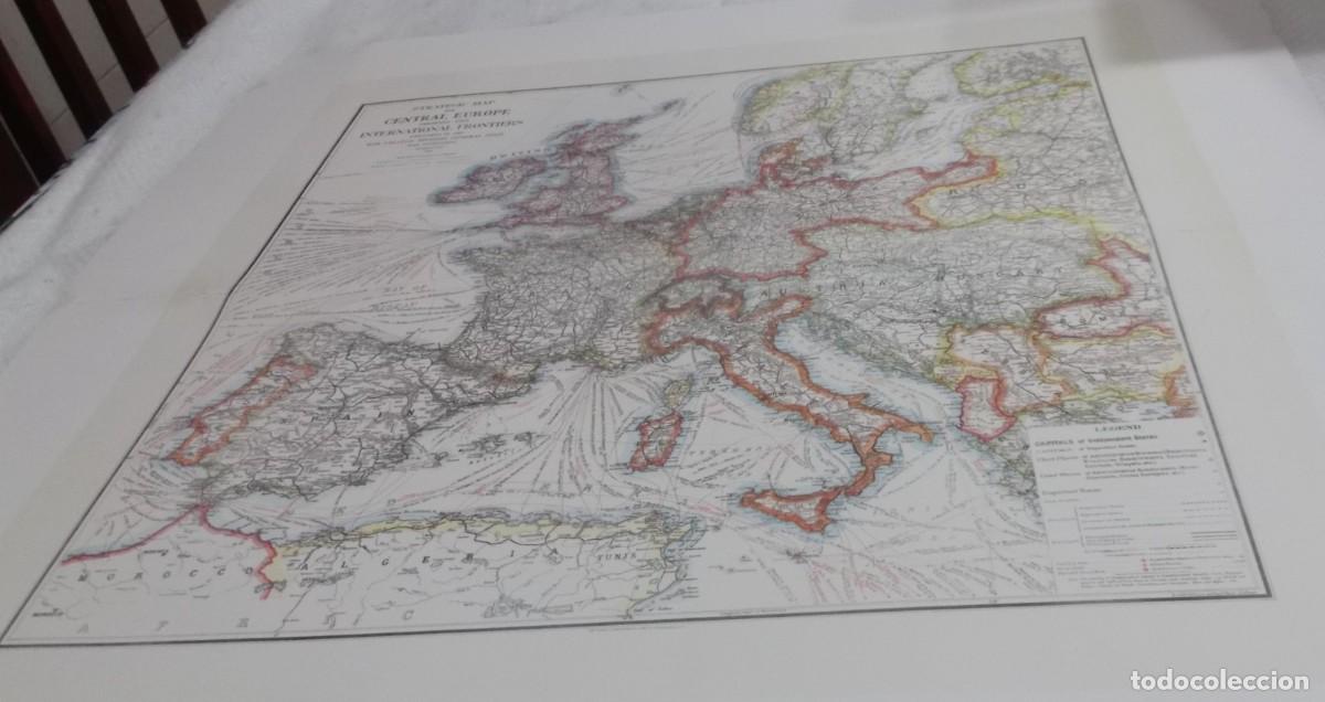Mapas contempor&aacute;neos: lamina del mapa central europeo para enmarcar