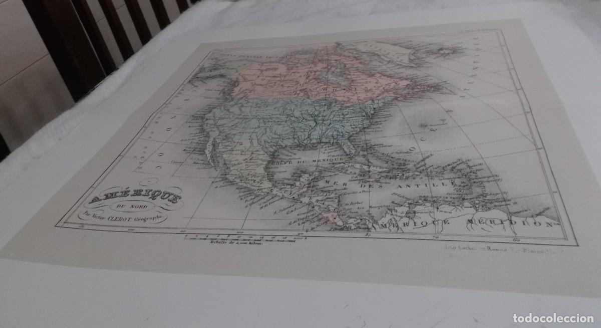 Mapas contempor&aacute;neos: lamina mapa de america del norte para enmarcar