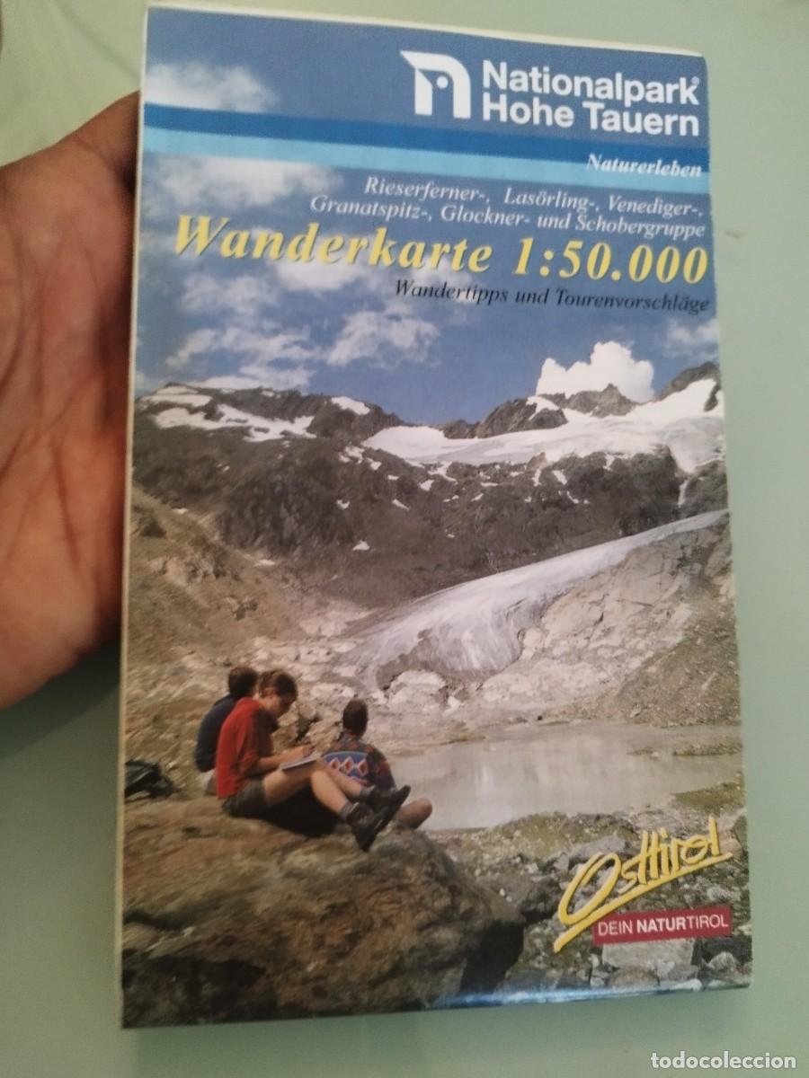 Mapas contempor&aacute;neos: Mapa de senderismo 1:50.000 Parque Nacional Hohe Tauern Austria.El mapa cubre la zona de Tirol.