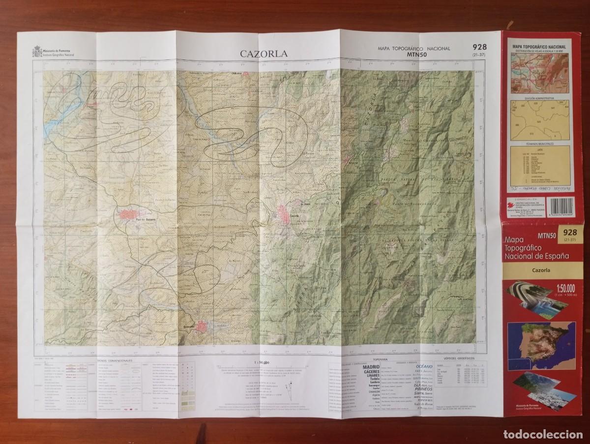 Mapas contempor&aacute;neos: CAZORLA JAEN MAPA TOPOGRAFICO 76X52 U69