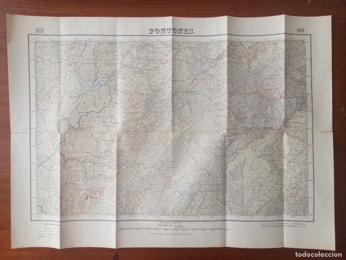 Mapas contempor&aacute;neos: PONTONES JAEN MAPA TOPOGRAFICO 69X50 U69