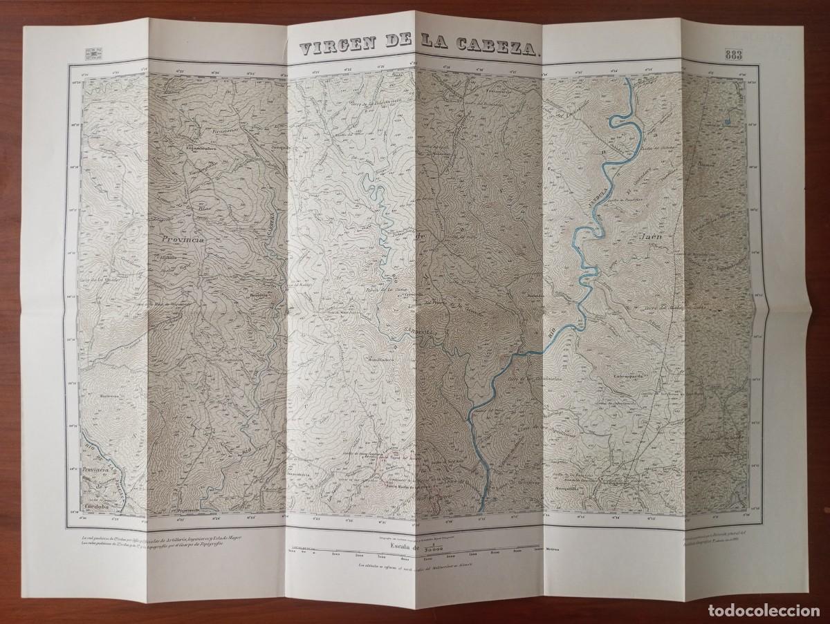 Mapas contempor&aacute;neos: VIRGEN DE LA CABEZA JAEN MAPA TOPOGRAFICO 69X50 U69