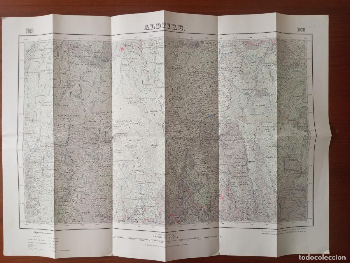 Mapas contempor&aacute;neos: ALDEIRE GRANADA MAPA TOPOGRAFICO 69X50 U69