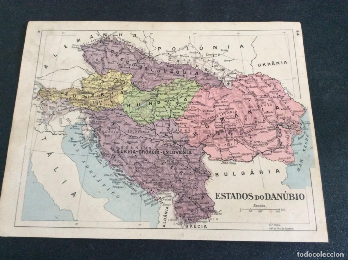 Mapas contempor&aacute;neos: Mapas do ano 1926. Frente e verso. Exemplar n&ordm; 25. Ver descri&ccedil;&atilde;o.