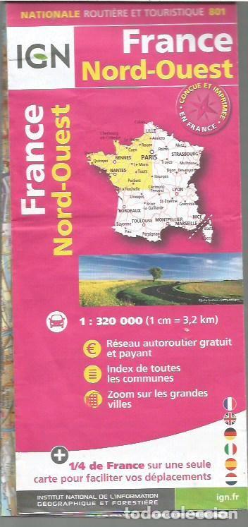 Mapas contempor&aacute;neos: NATIONALE ROUTIER ET TOURISTIQUE FRANCE NORD OUEST