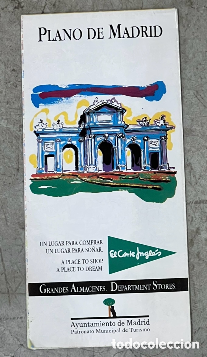 Mapas contempor&aacute;neos: Mapa. Plano de Madrid. El Corte Ingl&eacute;s. 1999.