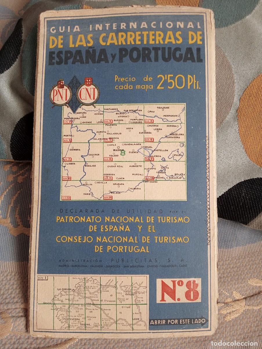 Mapas contempor&aacute;neos: MAPA GUIA INTERNACIONAL DE CARRTERAS ESPA&Ntilde;A Y PORTUGAL N&deg;8 ZONA CENTRO