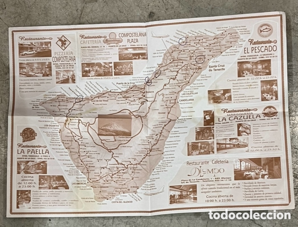 Mapas contempor&aacute;neos: Mapa. Isla de Tenerife. Canarias.