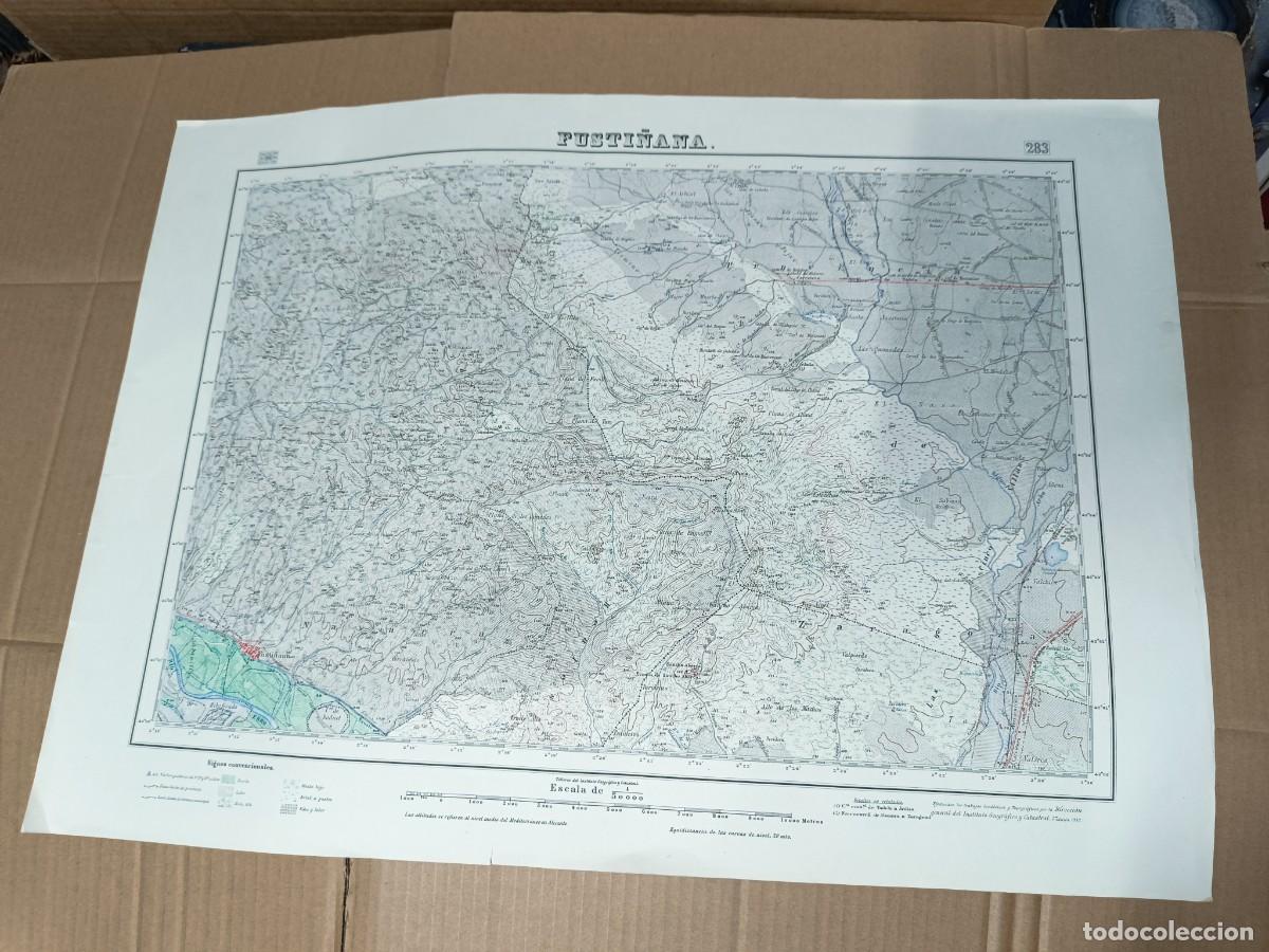 Mapas contempor&aacute;neos: ANTIGUO MAPA MILITAR DE 1953, FUSTI&Ntilde;ANA, BARDENAS REALES. NAVARRA, ZARAGOZA ARAGON -R9