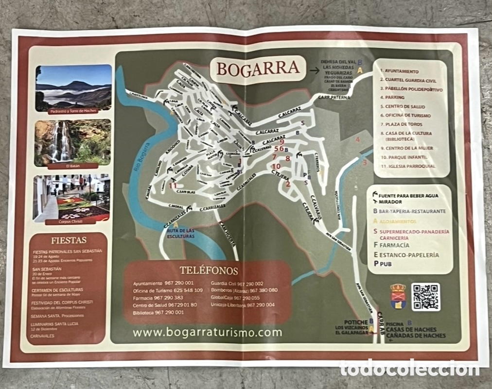 Mapas contempor&aacute;neos: Mapa. Bogarra. Albacete.